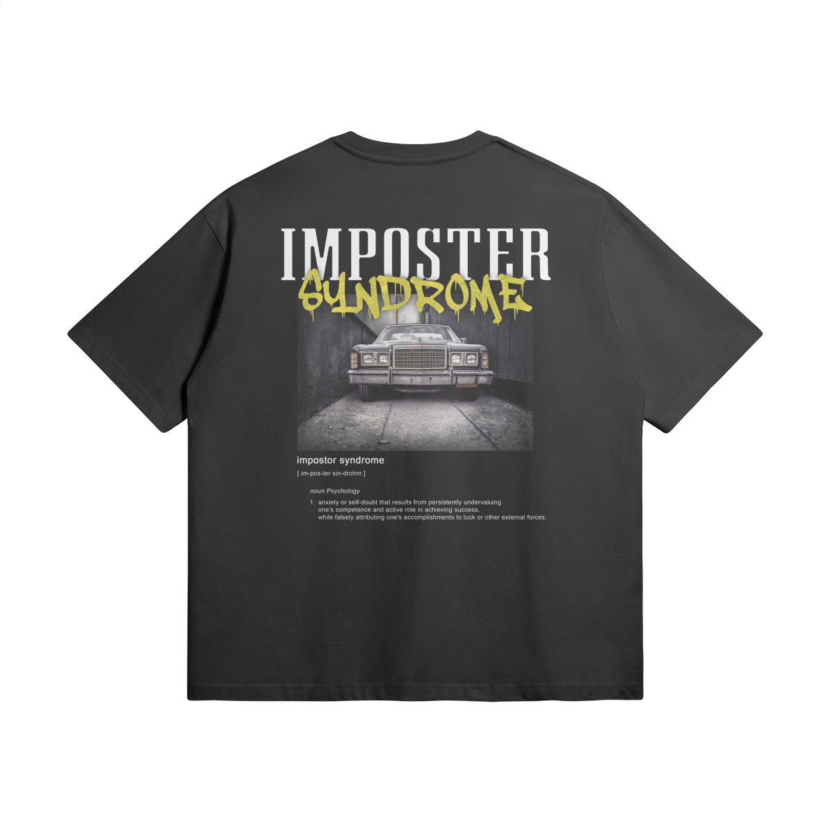 305G Oversized Tee | "Imposter Syndrome" (Black)